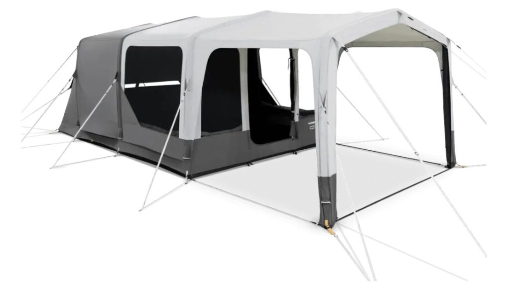 Dometic Santorini 4x8 inflatable polycotton tent review for family