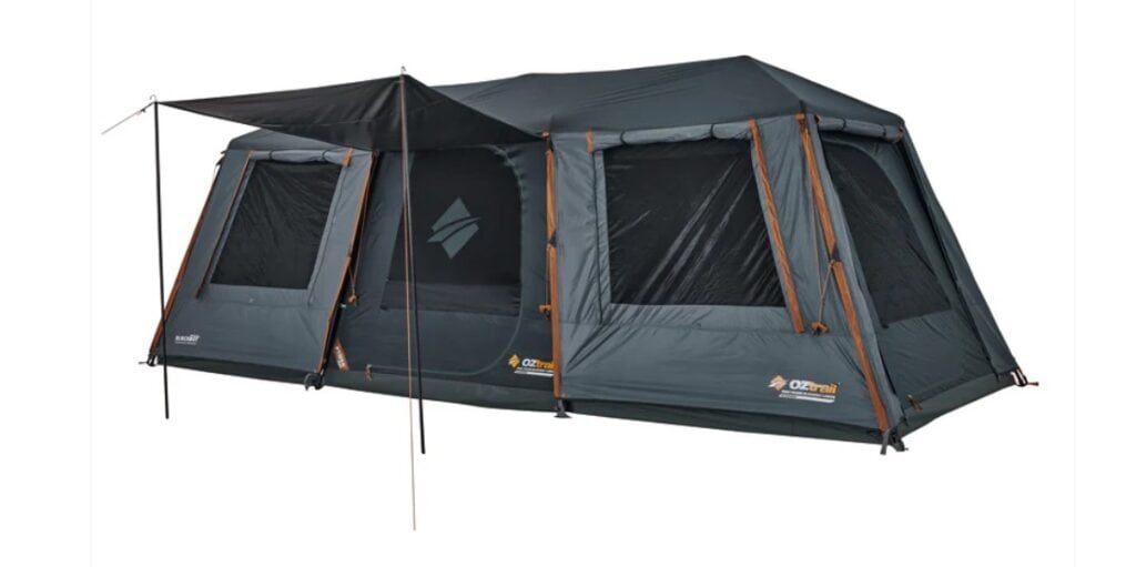 Oztrail Fast Frame BlockOut Lumos 10P tent heat reduction review