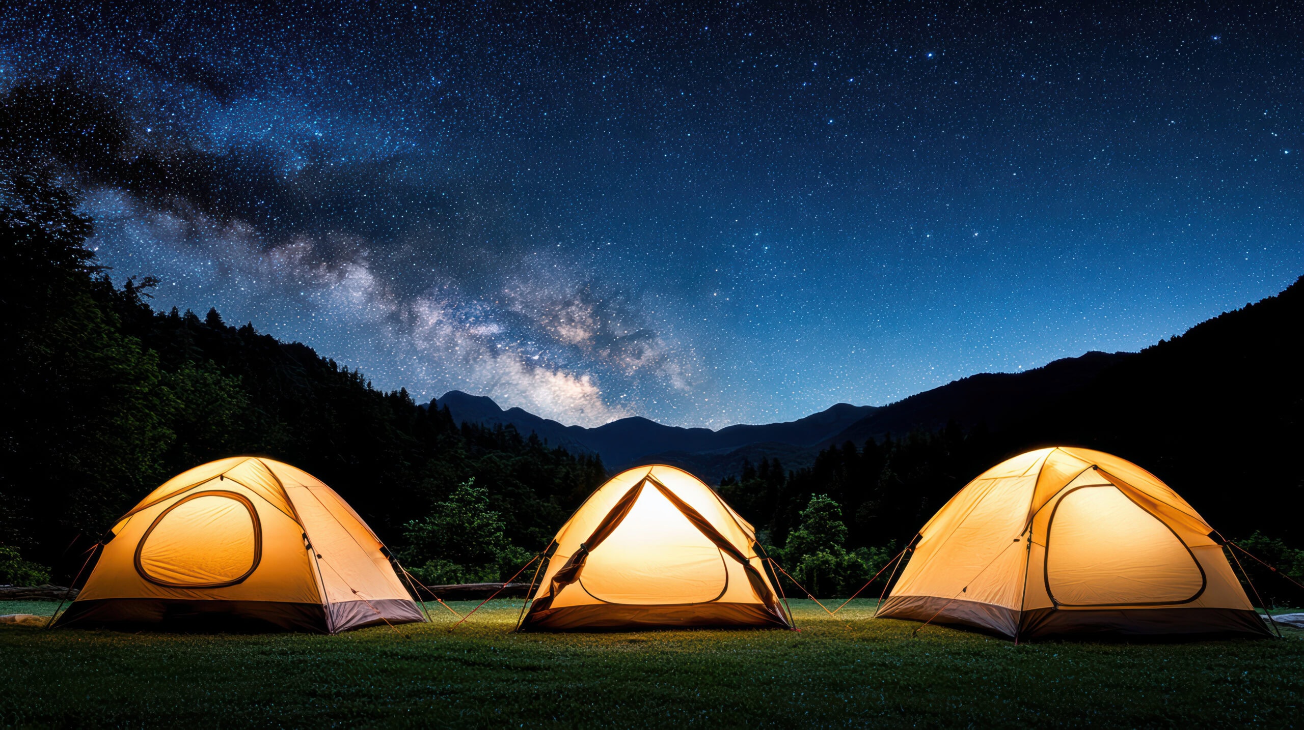 About Us 1 vecteezy three tents lit up under the stars at night 71477713 scaled | Pack and Pitch